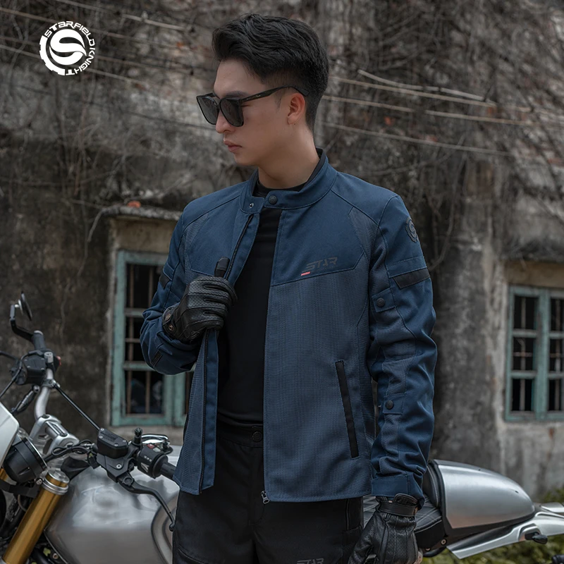 

Motorcycle Riding Jacket Summer Mesh Breathable Men's Motorbike Cycling Clothing With CE Protective Equipment Accessories