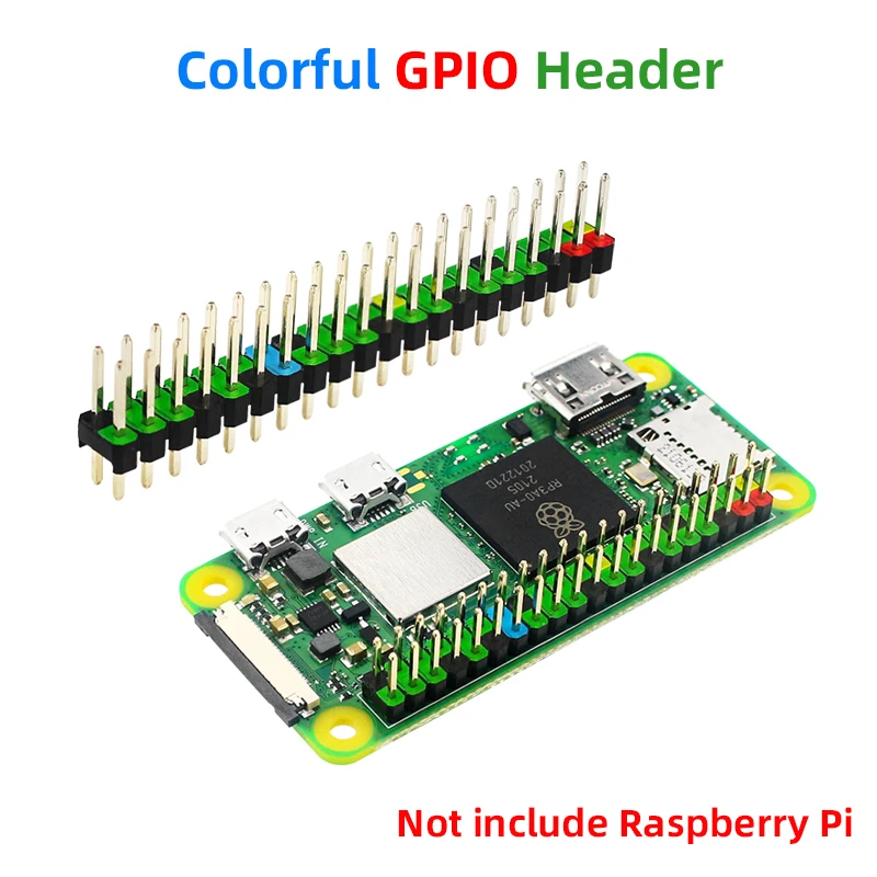 Adaptor OTG Zero USB Raspberry Pi & konverter Mini yang kompatibel dengan HDMI & Header GPIO 40Pin untuk BPI-M2/M4 Zero Orange Pi Zero 2W