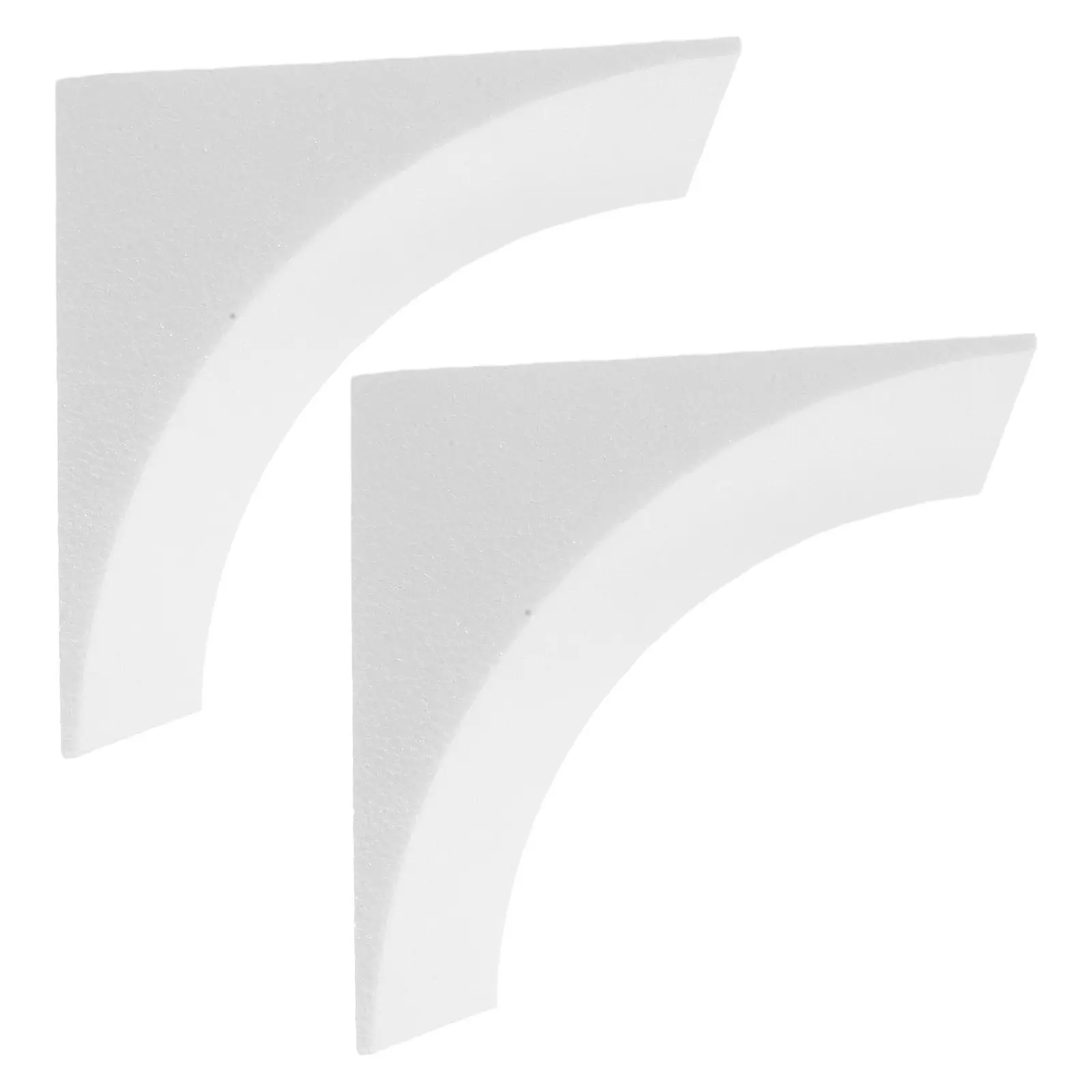 1Pair High Density Foam Rounded Doorway Arch Kit 7'' French Style Curved Entryway Remodel Indoor Decor Foam Trim