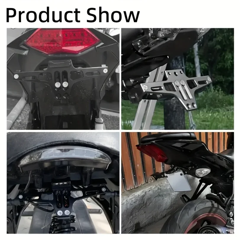 

MotorcycleRear License Plate Mount Holder Aluminum AlloyBracket Motorcycle Universal Motorcycle Modification Partsvoge 800 rally