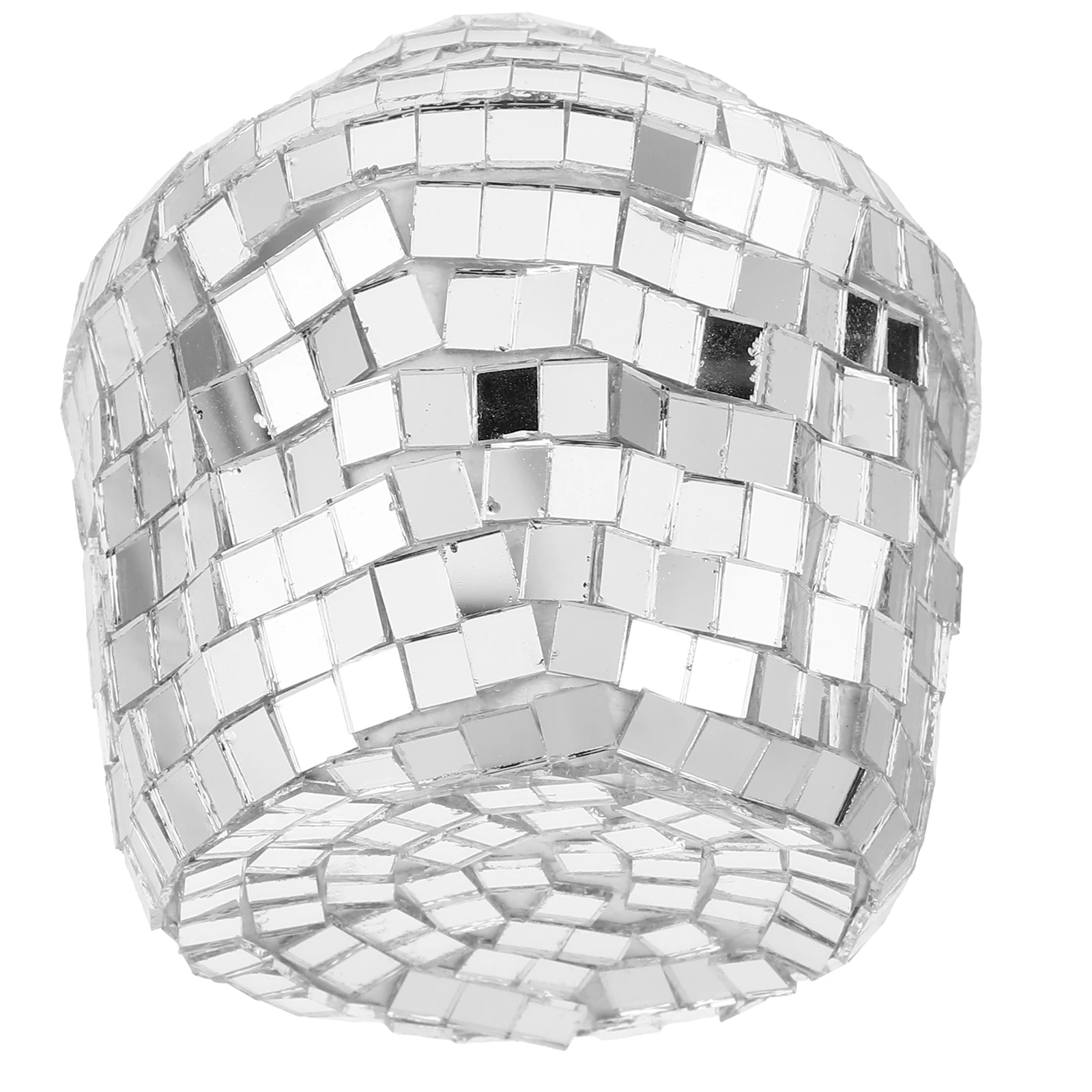 

s Christmas naments Trendy Hanging Mirror Cupcake Disco Decoration Glass Tree Pendant Festive Xmas