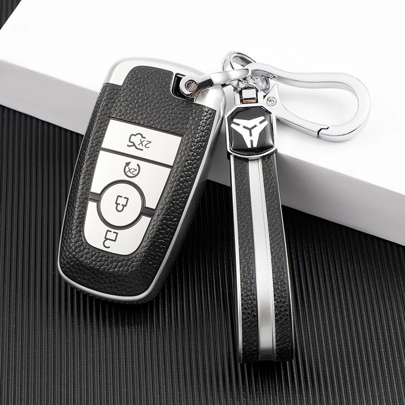 3 4 5 botões tpu chave do carro capa para ford fusion mondeo mustang explorer borda ecosport para lincoln mondeo mkc mkz mkx chaveiro