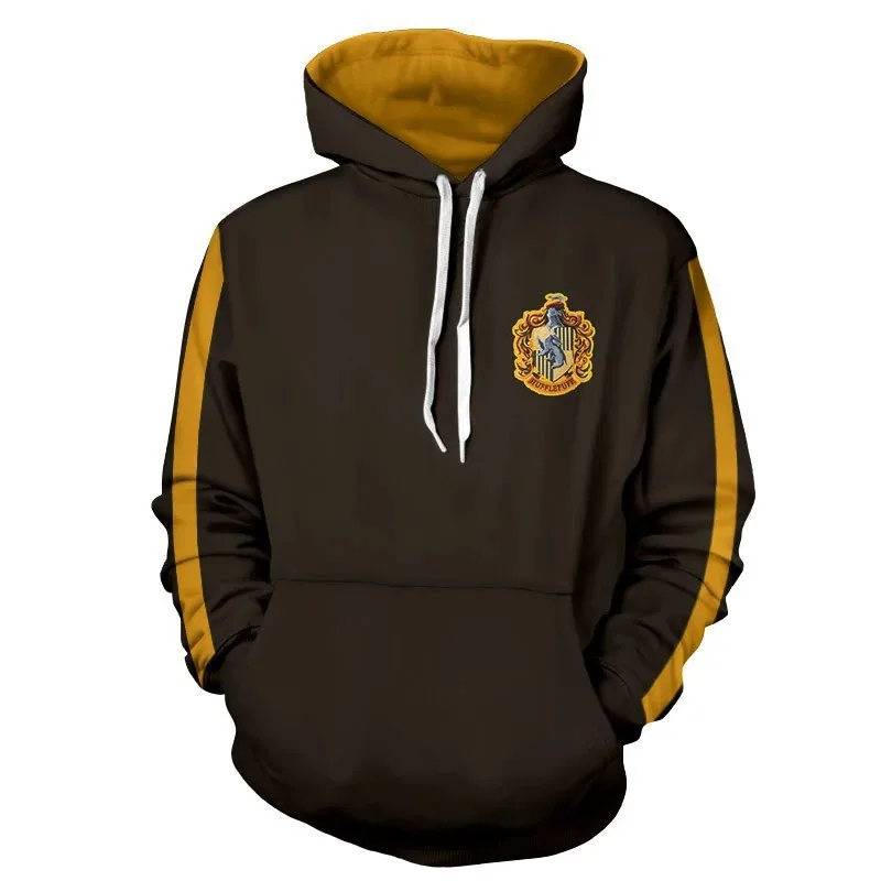 HarryyPotter Cosplay Kids & Adults Clothing Hoodie Sweatshirts Gryffindor Slytherin Ron Novelty Accessories Hufflepuff Ravenclaw