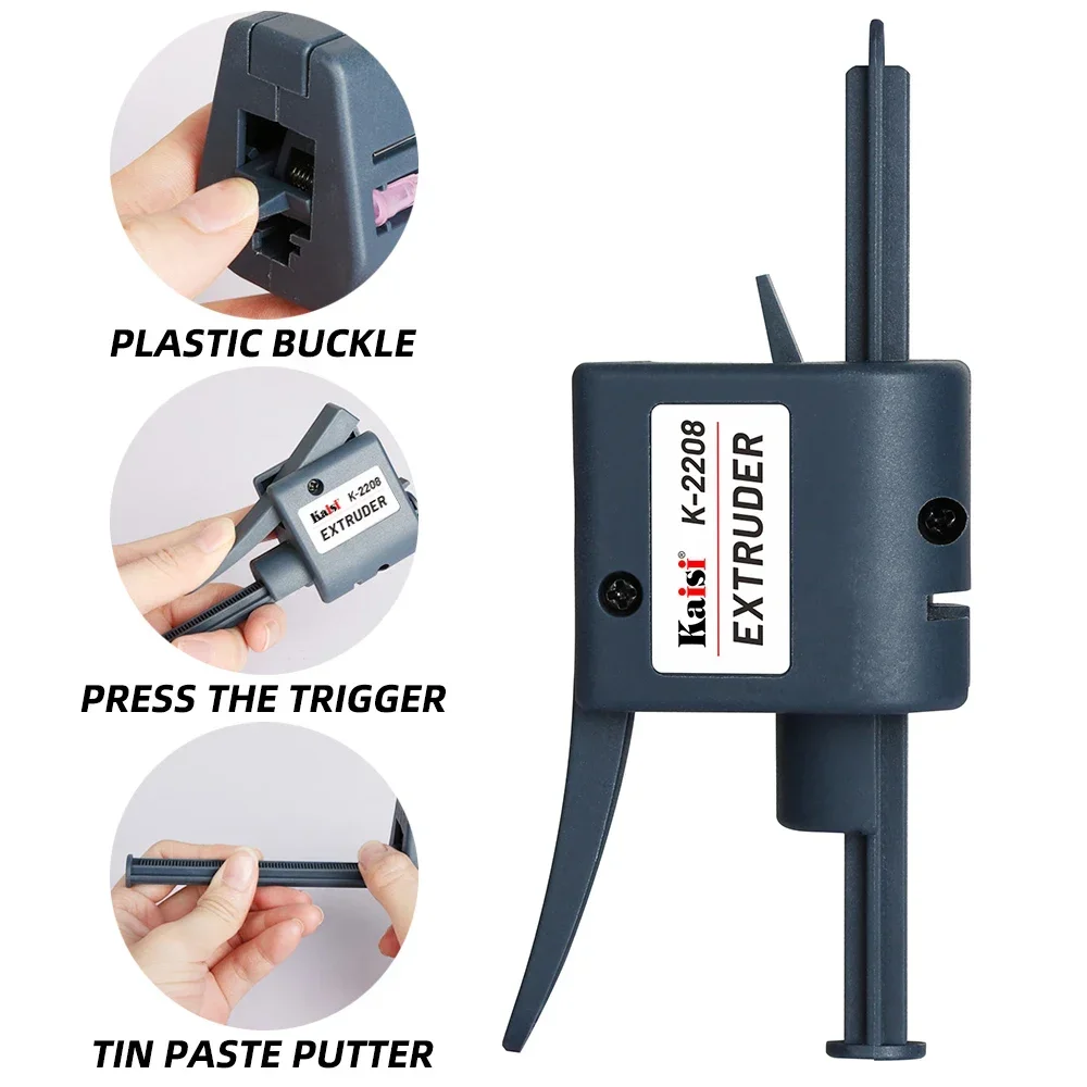 Kaisi K-2208 TubeMate Solder Paste Extruder Welding Green Oil Booster Glue Rod Boosters Discharge Oil Putter Tools