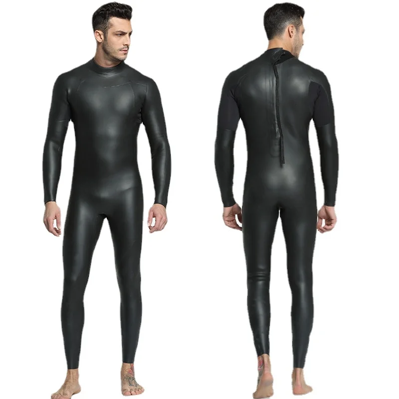 Mens Women 3mm CR Triathlon Wetsuit Ultra Elastic Smooth Skin Wetsuits Full Wetsuit Open Water CR Neoprene