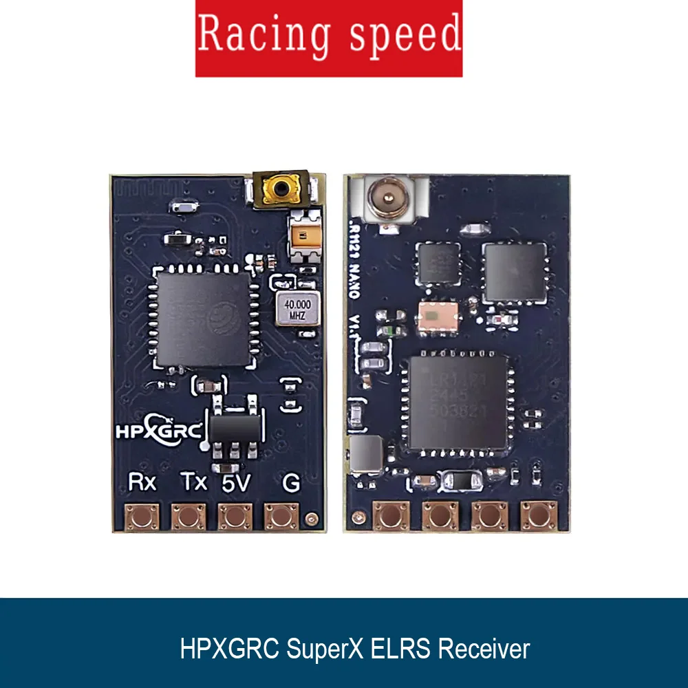HPXGRC SuperX ELRS Receiver LR1121 Nano 2.4G 915Mhz For RC FPV Racing Freestyle Drone Parts