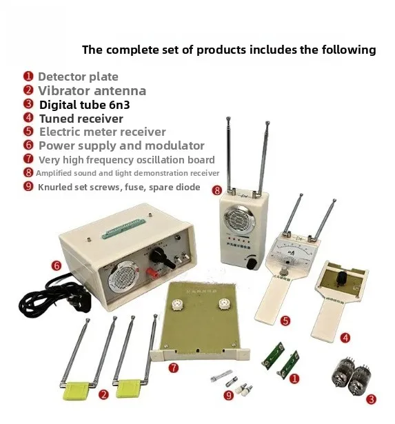 Electromagnetic Wave Transmission and Reception Demonstrator High-Frequency Oscillator Physics Teaching Instrument