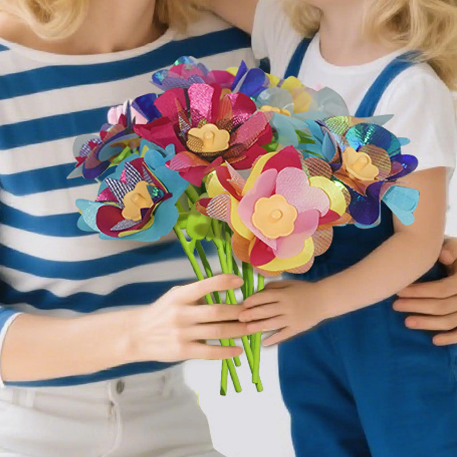 Flower Bouquet Craft Kits Educational Flower-Making Activity Toy Set For Toddler Educational Learning Arts Activity For 4-8