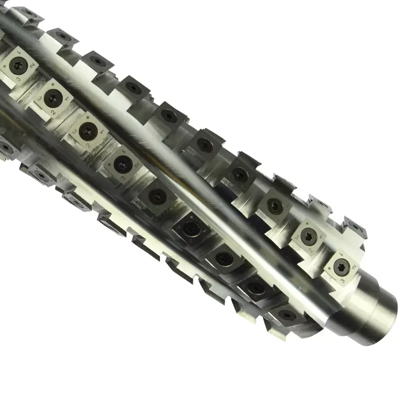 Light Heavy Spiral Shaft With Carbide Insert Adjustable Knife Joint Helical Cutter Head for Wood Machine