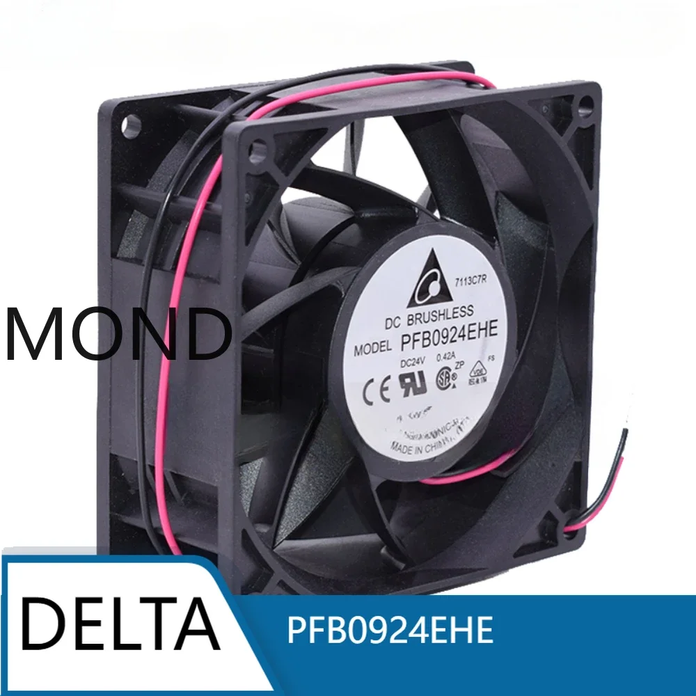 

New PFB0924EHE Genuine Fan FFB 9238 24V SHE0.42A Inverter Cooling Fan Delta