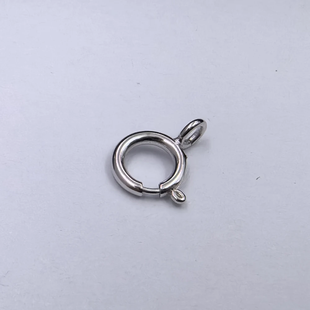 

Sinya Pure Solid PT950 Fine Jewelry Accessories Platinum Spring Ring Clasp Lock DIY Connector for Necklace Bracelets Chains