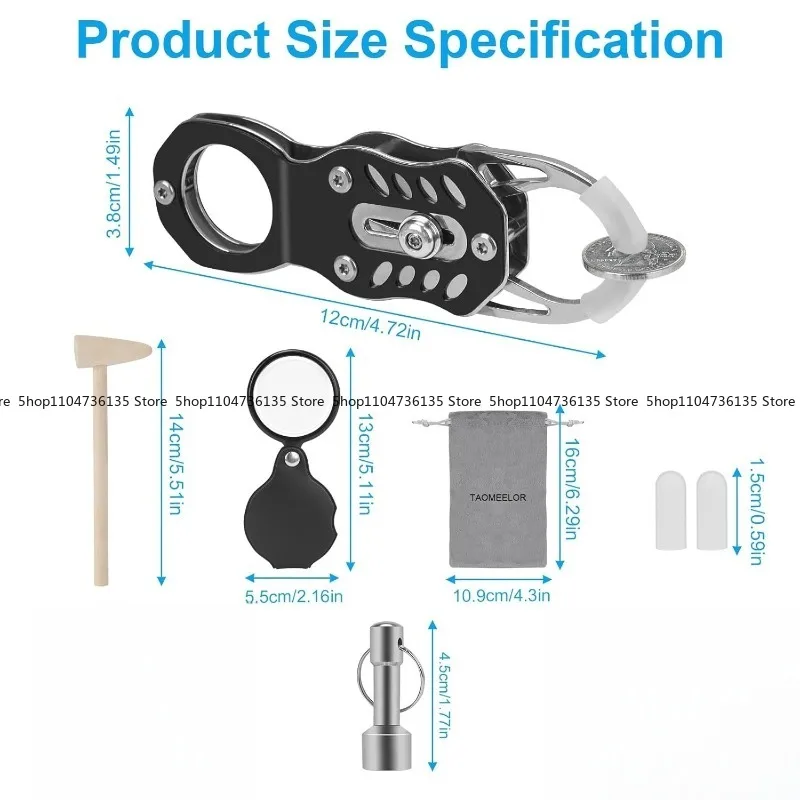Pocket Coin Tester Kit, Gold and Silver Coin Ping Test - Pass Ping Resonance Test Tool