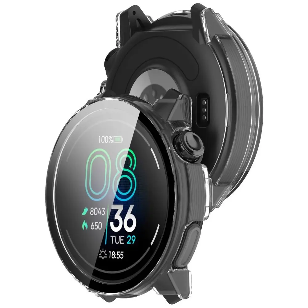 PC+Tempered Protective Case Anti-Scratch Full Coverage Screen Protector Bumper Smart Watch Accessories for COROS PACE Pro