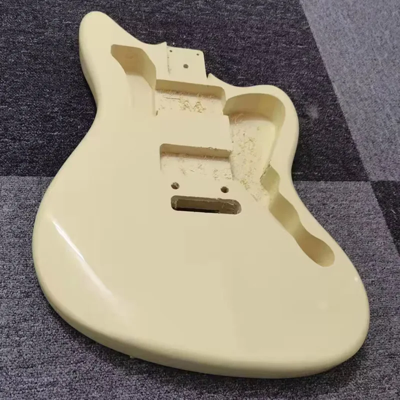 Milk yellow electric guitar body, shiny guitar assembly, modification, DIY professional performance