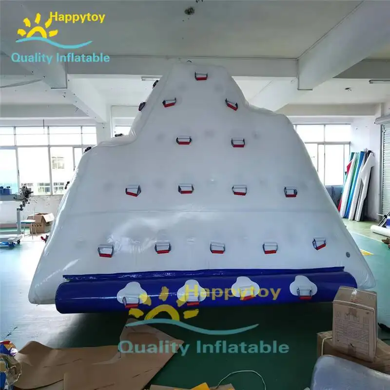 Wodny PVC Park Nadmuchiwany Lodowiec Basenowy Pływający Wyspa / Mała Nadmuchiwana Wodna Góra Lodowa