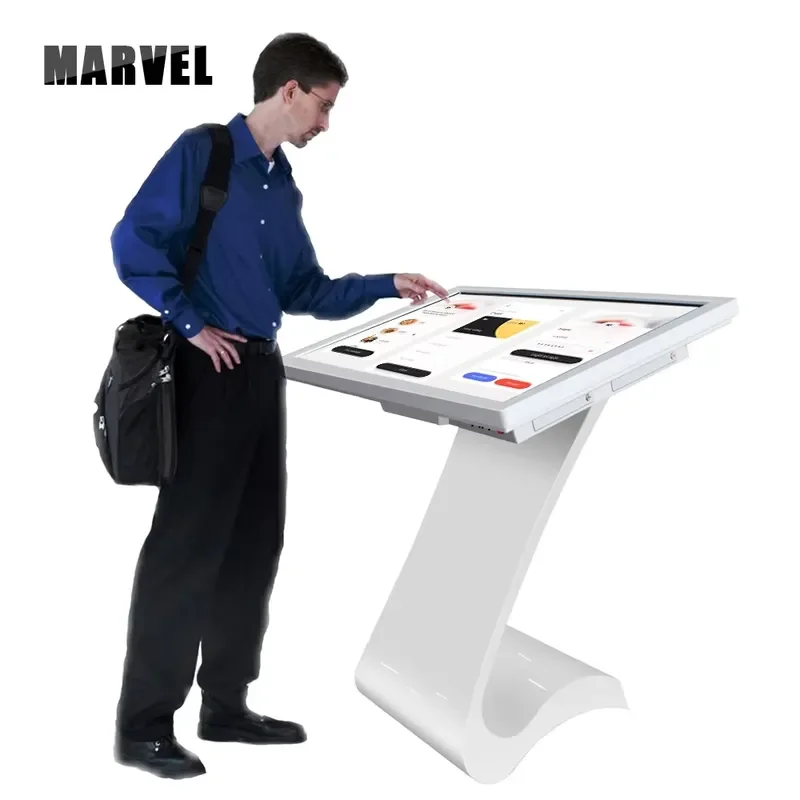 43 Inch Indoor Interactive Information Digital Kiosk Android Smart Touch Screen Horizontal Lcd Kiosk
