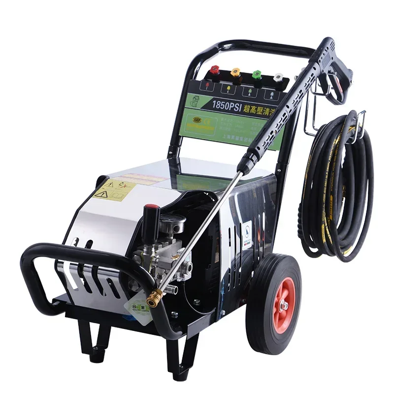 Hot Sales High Pressure Car Wash Machine, Commercial Kitchen, Heavy Oil Pollution Fire-resistant Alkali Hot Water Pump, Stainles