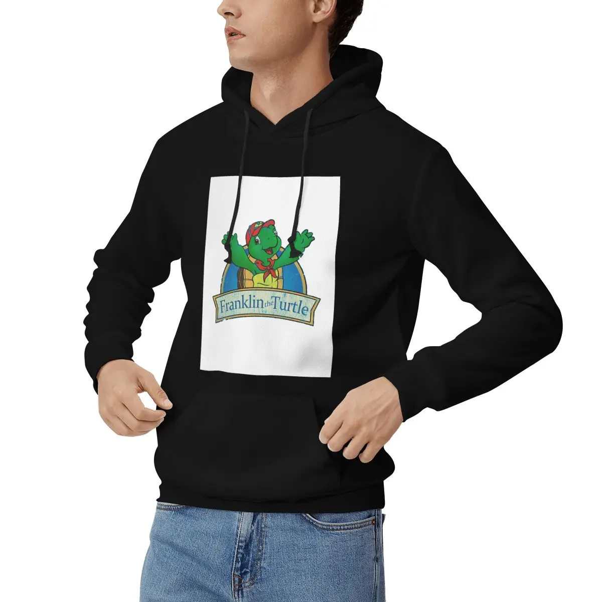 Vintage Franklin The Turtle Hoodies Men Women Casual Pullover Sweatshirt Harajuku Long Sleeve Clothing Autumn Winter