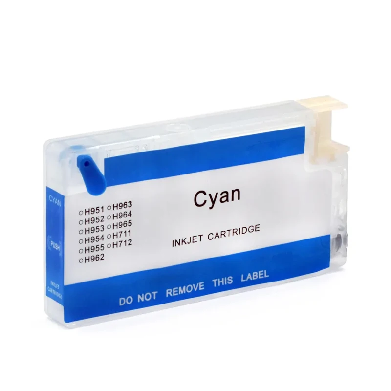 خرطوشة حبر فارغة قابلة لإعادة الملء لا رقاقة ل HP 950 951 952 953 954 955 956 957 958 959 962 963 964 965 966 967 968 969 711 712