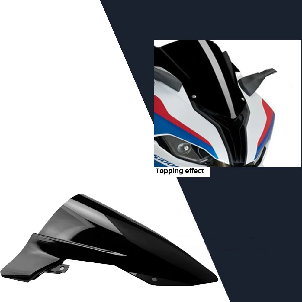 For BMW S1000RR S1000 RR 2019 2020 2021 2022 23Motorcycle Parts Double Bubble Front Windscreen Windshield Shield Wind Deflector