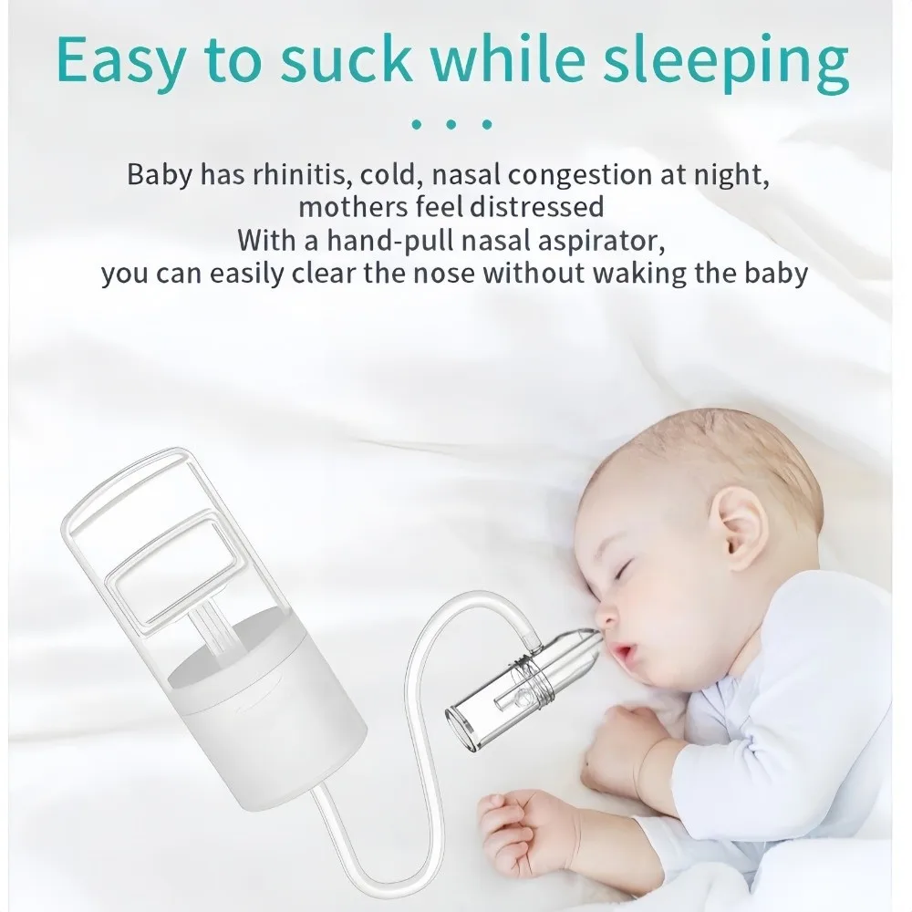 Nose Sucker Baby Nasal Aspirator Booger Removers Safety Nasal Inhaler Silent Nasal Obstruction Rhinitis Nose Cleaner