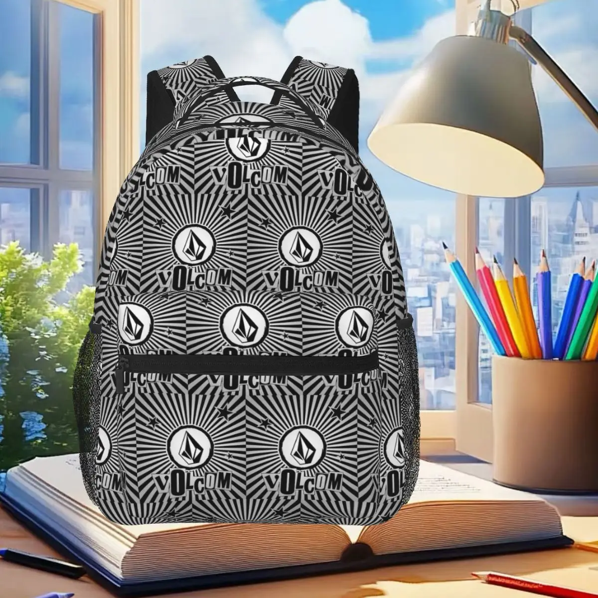 

Рюкзак с логотипом V-Volcom, студенческая сумка для книг для мальчиков и девочек, детская школьная сумка, компьютерные сумки на плечо для мужчин и женщин