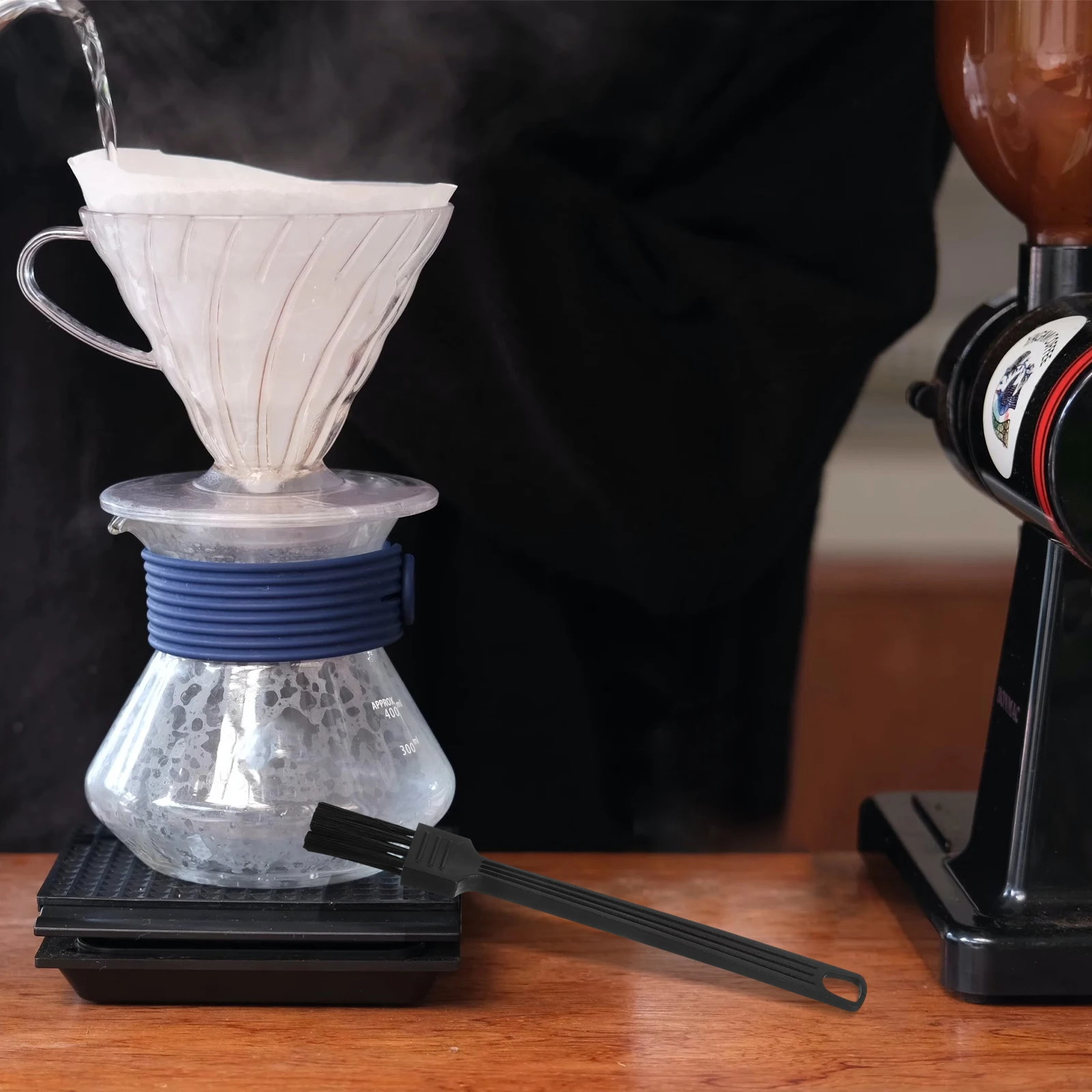 

2pcs Coffee Machine Cleaning Brush For Thorough Coffee Debris Removal Portable Design For Espresso Machines Food Processors