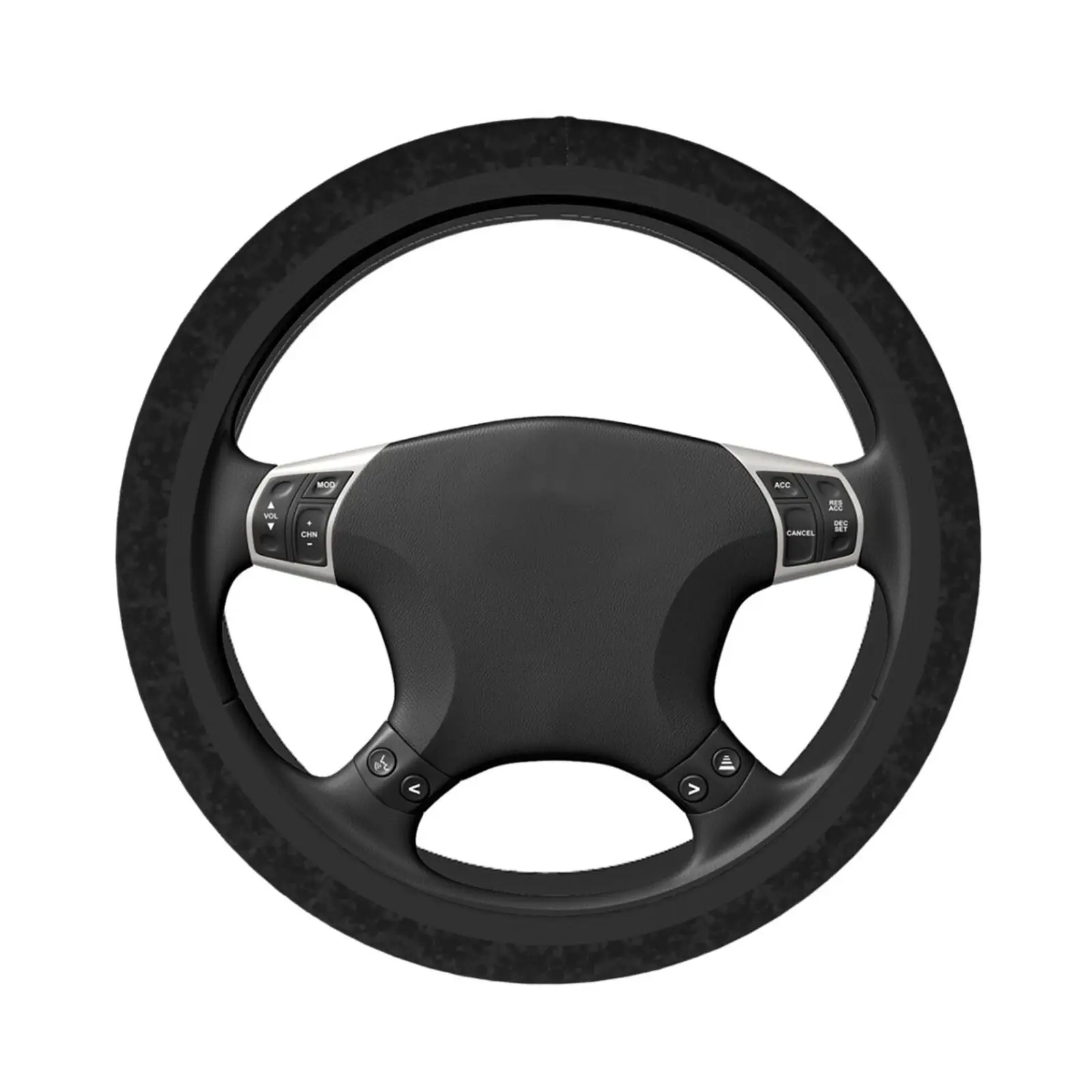 Sports Camouflage Black Print Car Steering Wheel Cover Car Covers Suite Elastic Design Auto Accessories for 14.5-15Inches - view 3
