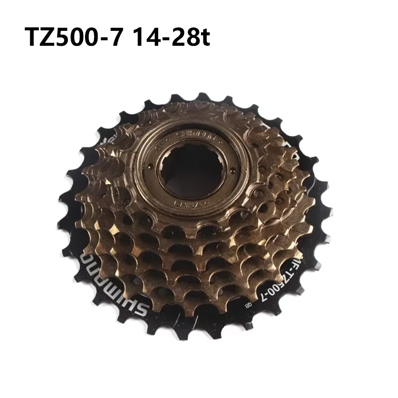 Shimano-自転車フリーホイールMF-TZ500スピード,7スピード,14-28t/14