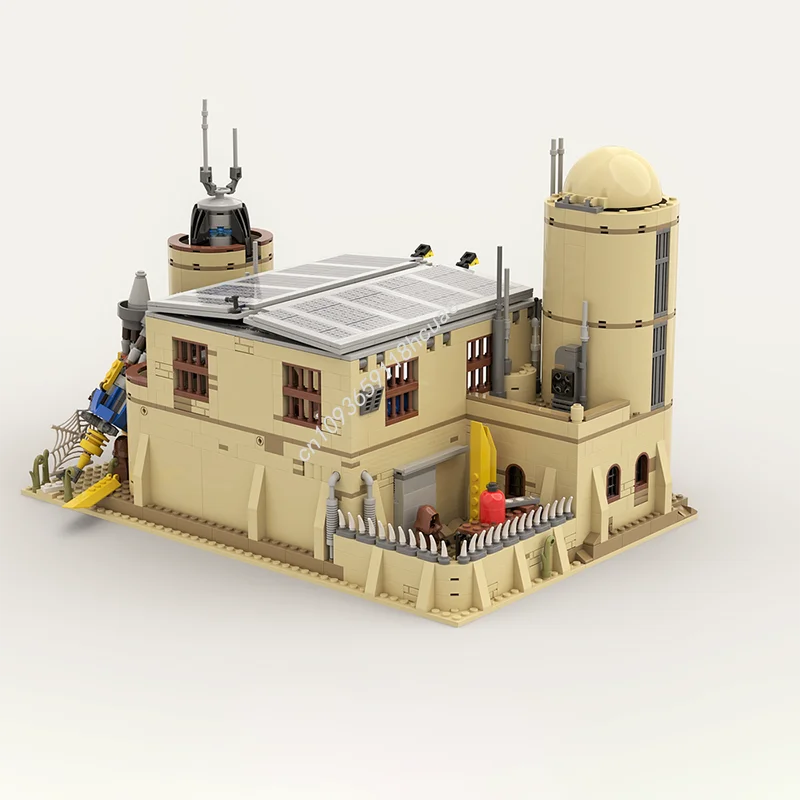 1441PCS MOC Star Battle Mos Eisley Landspeeder Workshop Famous Film Model Building Blocks Stacking Bricks Creative Toys Kid Gift