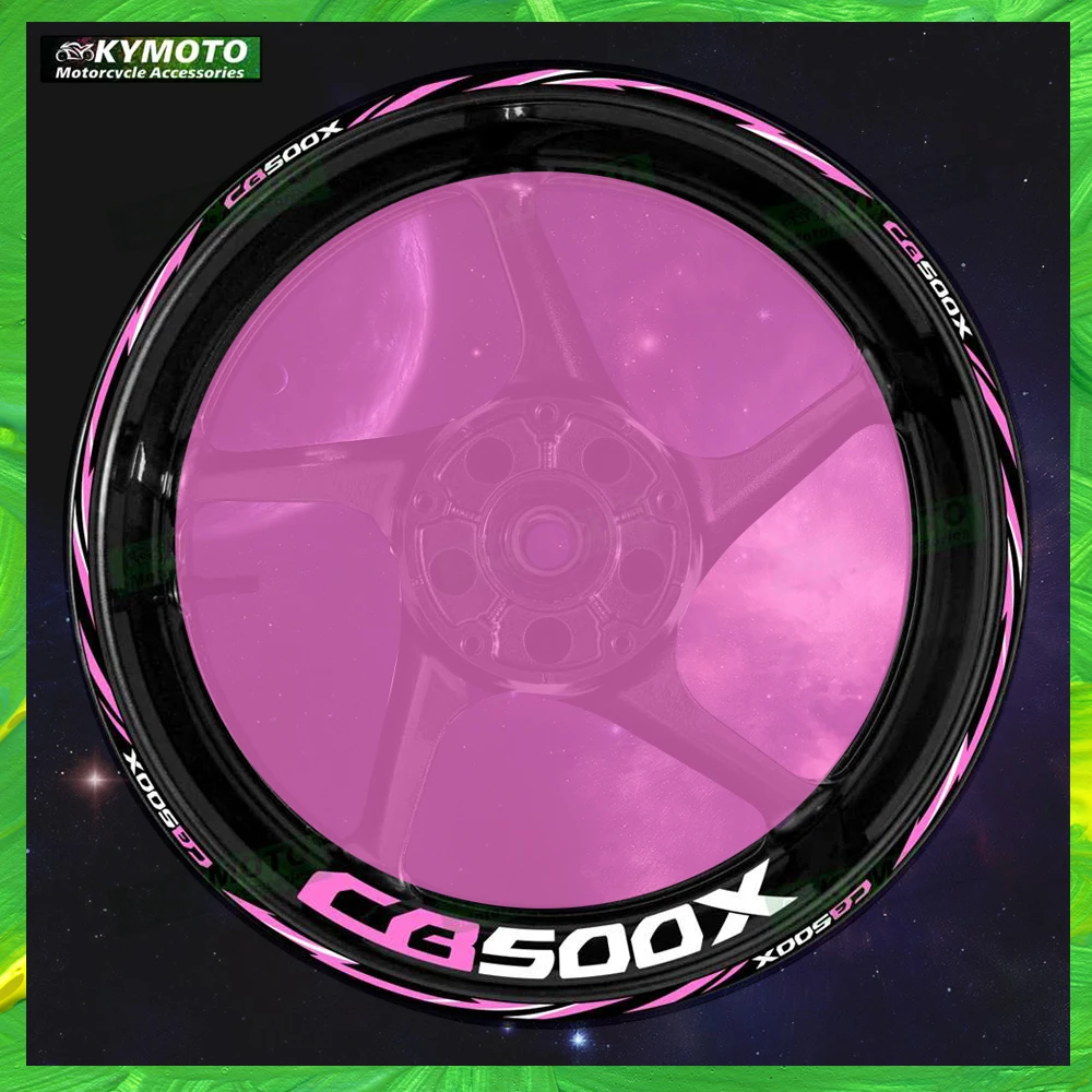 

Для Honda CB500X CB 500X мотоцикла переднее и заднее колесо 17-дюймовая наклейка в полоску колеса обтекатель аксессуары светоотражающие наклейки