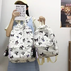 New Kuromi Backpack Large Small Japanese Simple Student Bag Sanrio My Melody Cinnamoroll Large Capacity Women's Printed Backpack