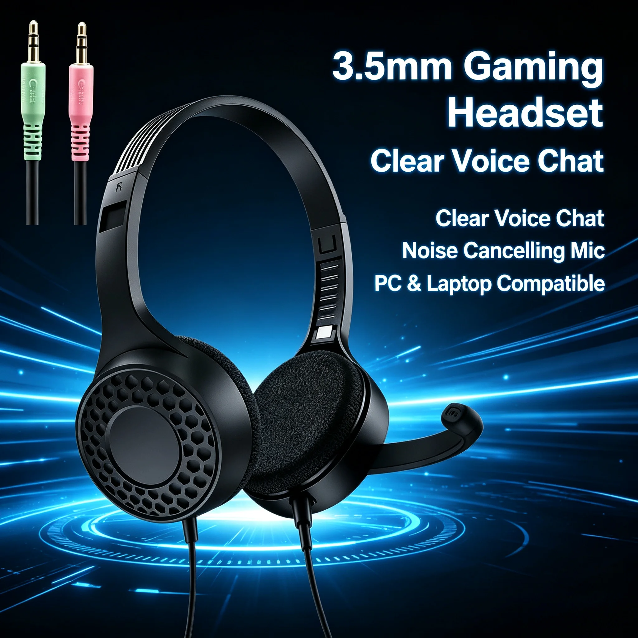 Pc Gaming Online - Dual 3.5mm Wired Over Ear Gaming