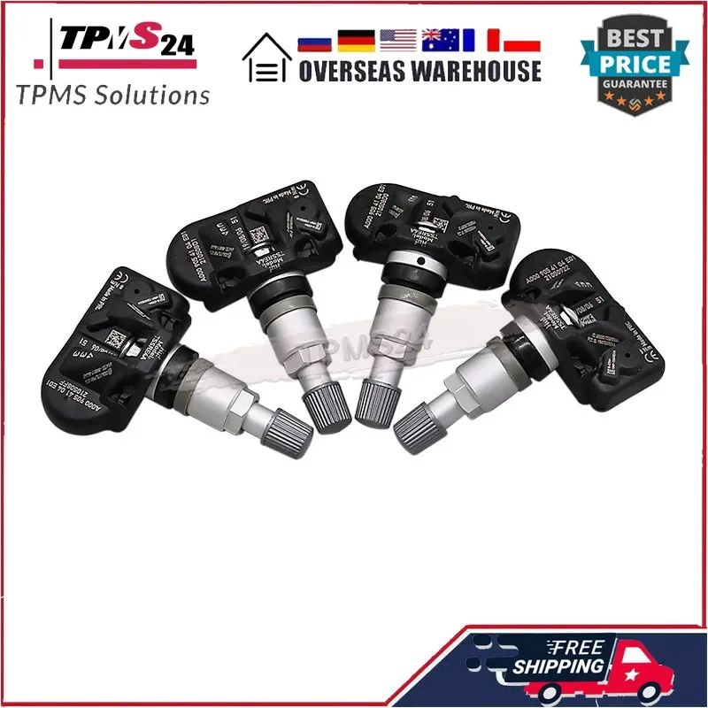 

4PCS 433MHz TPMS Tire Pressure Sensor A0009054104 For 2019 2020 2021 2022 2023 Mercedes-Benz A Class B Class CLA GLB GLS