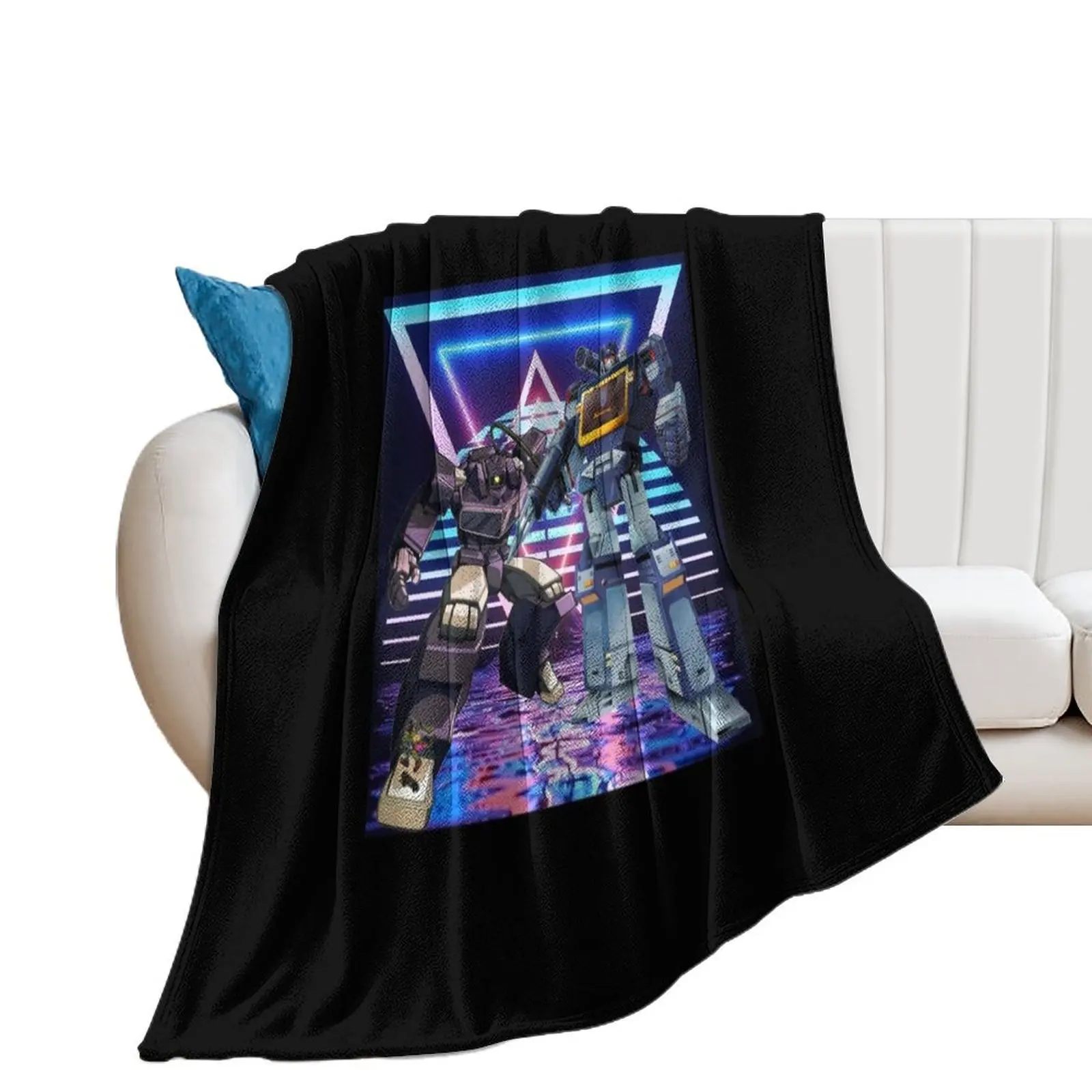 Soundwave & Shockwave Throw Blanket Nap Shaggy Retros Blankets