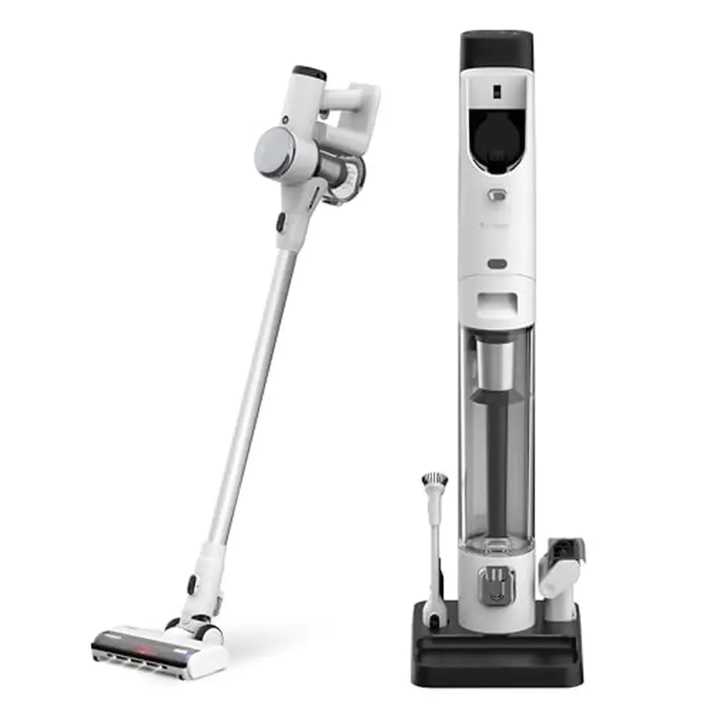 Station Cordless Vacuum Cleaner 3L Auto Dust Clean Base Powerful Lightweight OmniHub Suction ZeroTangle Brush 60 Days Runtime