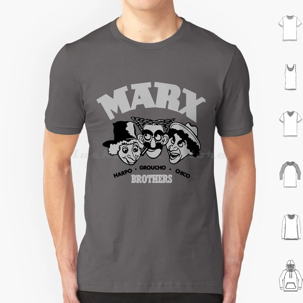 Mod.3 Groucho Chico Harpo Marx Brothers T Shirt Cotton Men Women DIY Print Actors Artists Bros Brothers Chico Cinema Classic