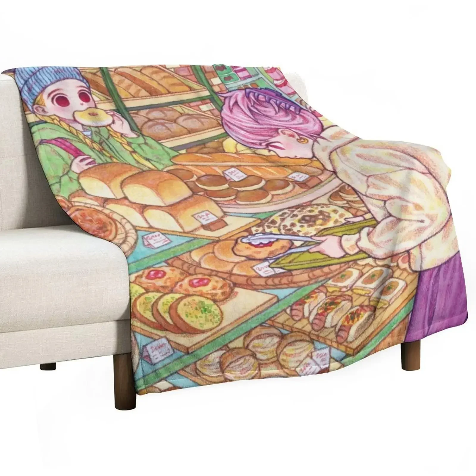 

Bakery Throw Blanket Luxury Furry Beautifuls warm for winter Blankets