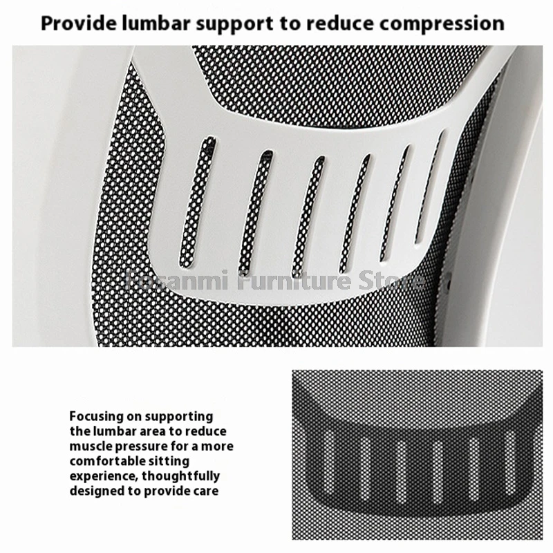 Ergonomic Breathableตาข่ายเก้าอี้สํานักงานพร้อมรองรับเอวปรับหมุนโต๊ะเก้าอี้โยกHome Gaming Studyเก้าอี้คอมพิวเตอร์