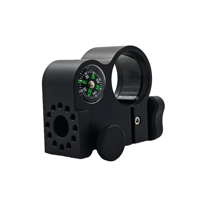 Diameter 32mm Universal GNSS GPS Range Pole Cradle Bracket Clamp with Compass for Carbon Fiber Center Pole Holder Mount