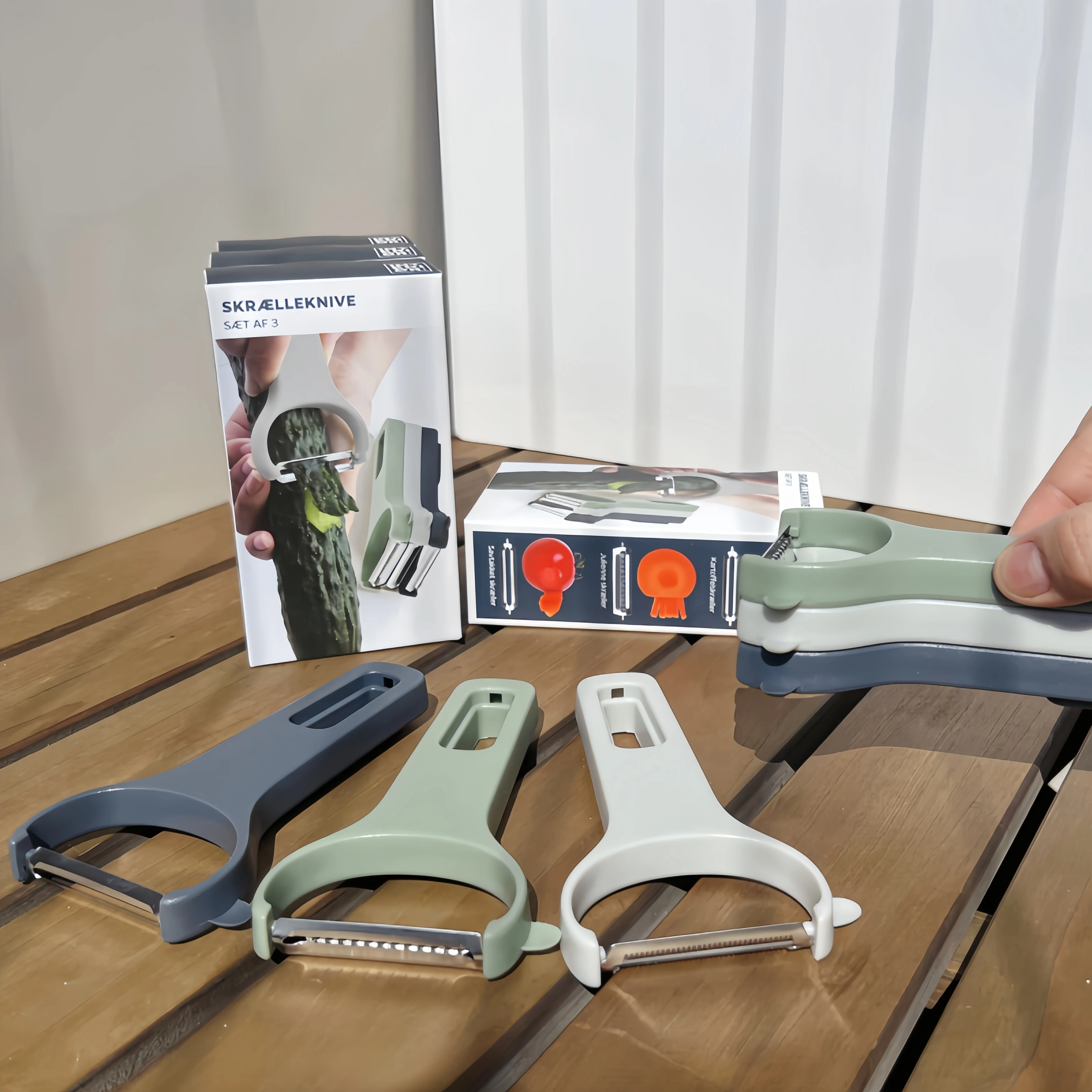 

Набор овощечисток из нержавеющей стали 3 шт.