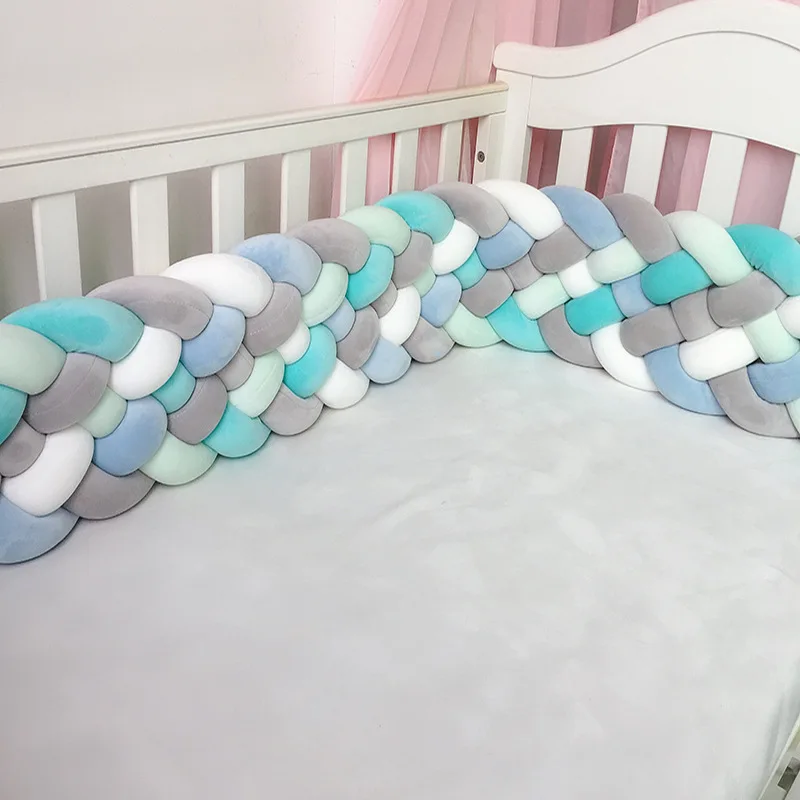 

6 Knoted Cot Bumper Baby Bed Braid for Baby Protector Cradle Crib Protector Baby Bed Accessories Guess Braid for a Baby Beds