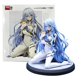 16CM Anime Shin Evangelion Gekijouban Ayanami Rei Figure 1/7 Long Hair Ver Sitting Model Toy Gift Collection Action Figure PVC