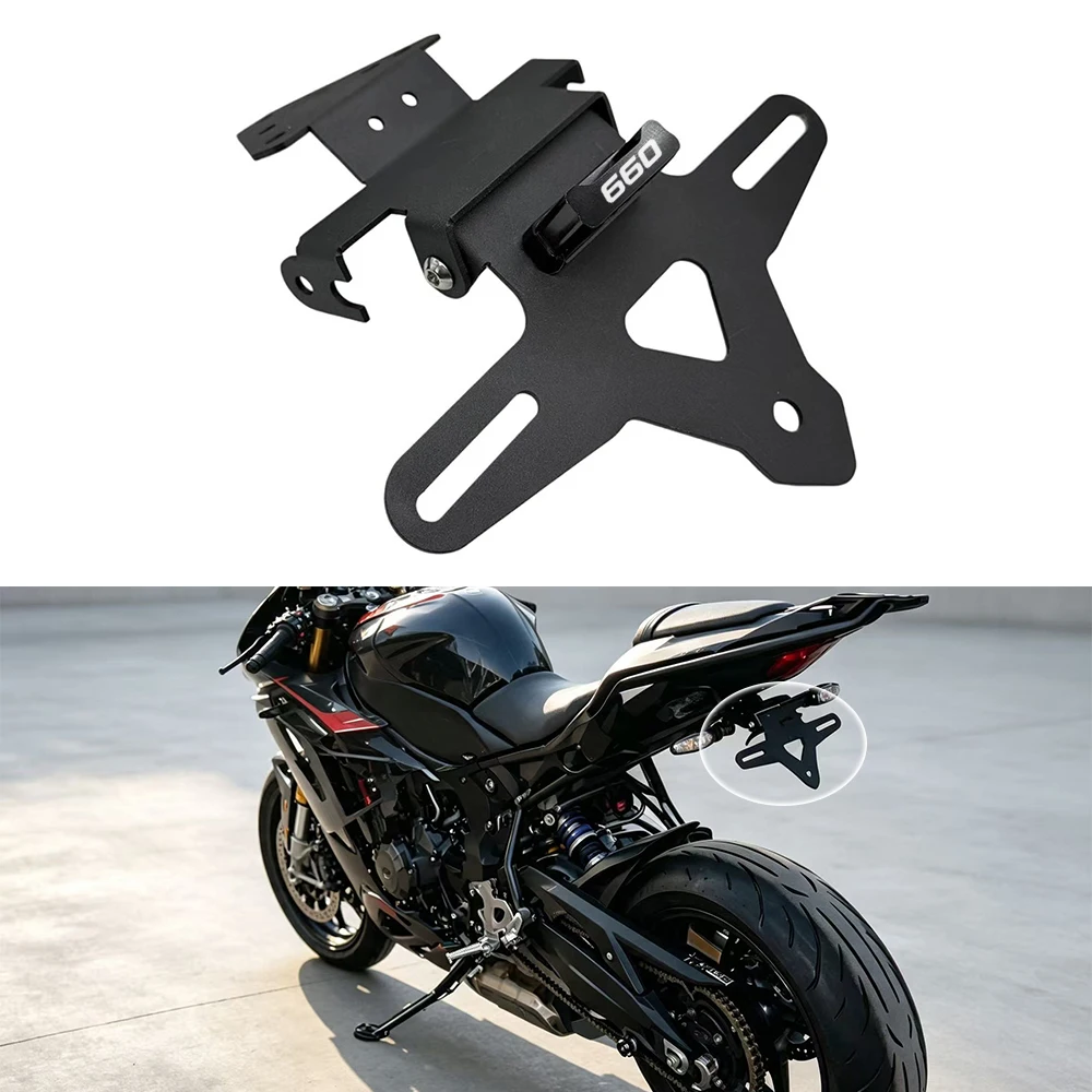 For Tiger Sport 660 800 Tiger800 TIGER660 800 License Plate Holder Motorcycle Tail Tidy Mount Bracket Rear Fender Eliminator