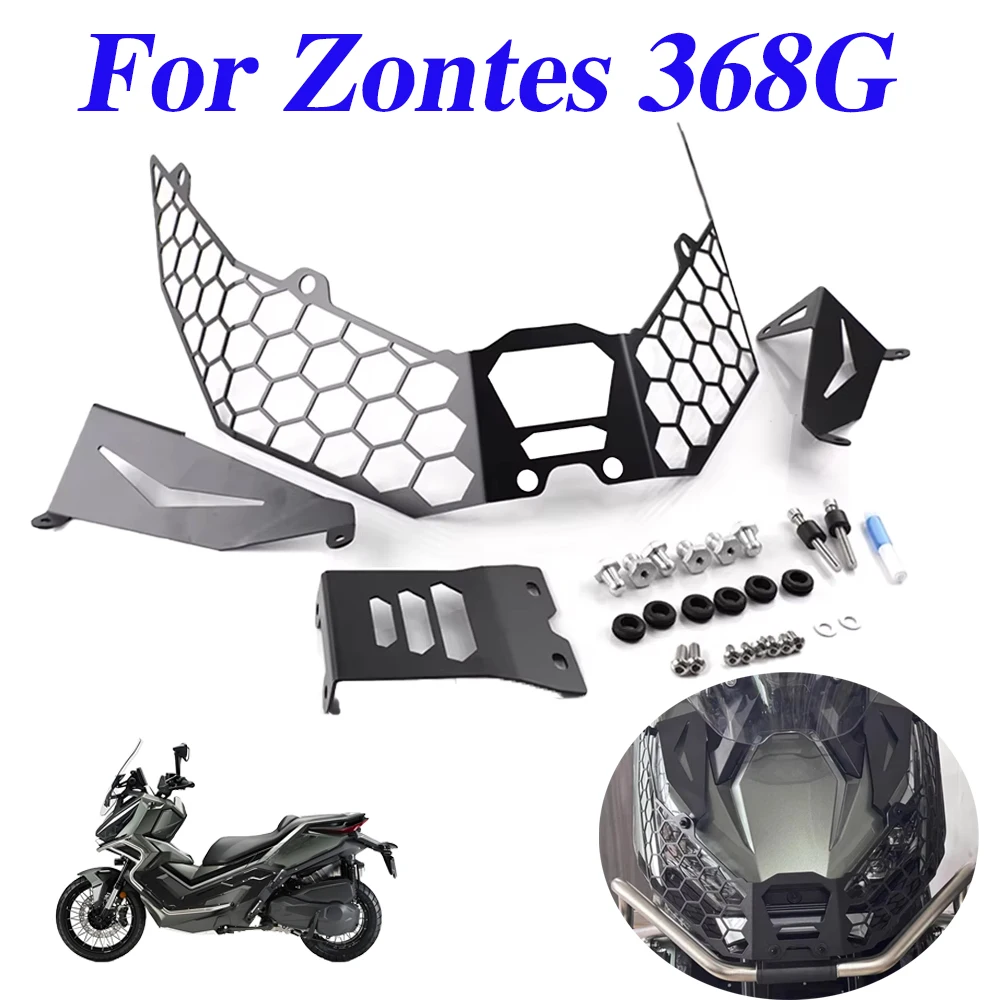 

Motorcycle Accessories Headlight Guard Protector Head Light Lamp Grille Cover Headlamp Protection For Zontes 368g 368 G G368