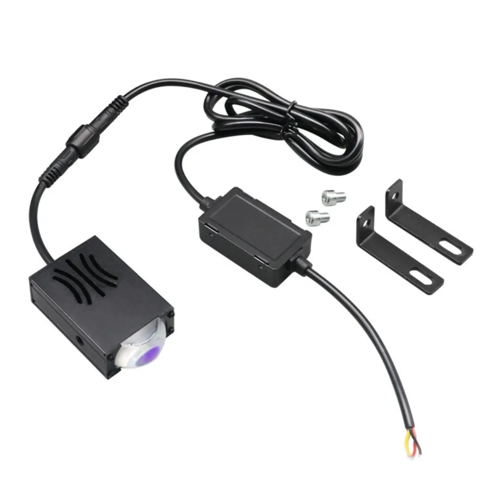 Автомобильная решетка, мини-матричная лазерная фара, сетчатая решетка, желто-белый светодиодный прожектор для мотоцикла, высокая видимость, всепогодная