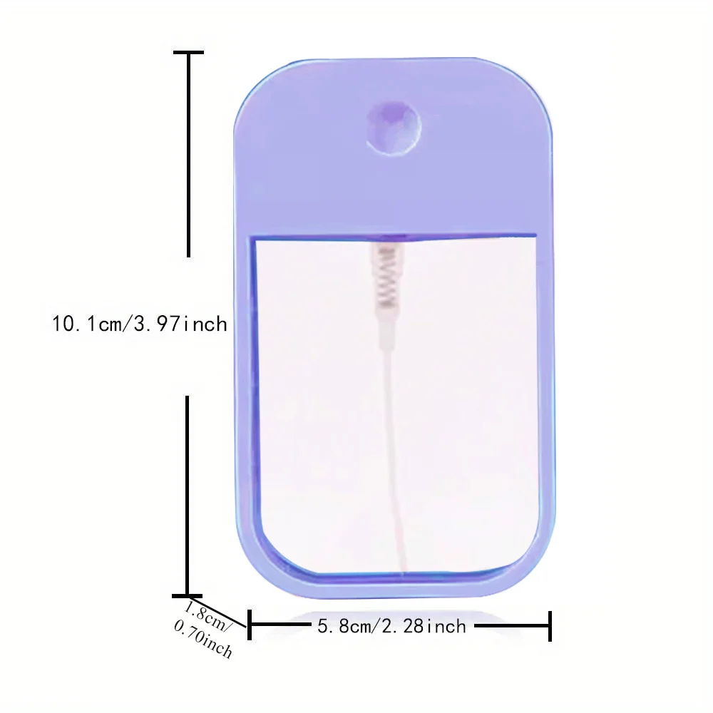 45ml Portable Card Perfume Spray Bottle Refillable Alcohol Mist Dispenser Moisturizing Sprayer Hand Sanitizer Wreath Pattern