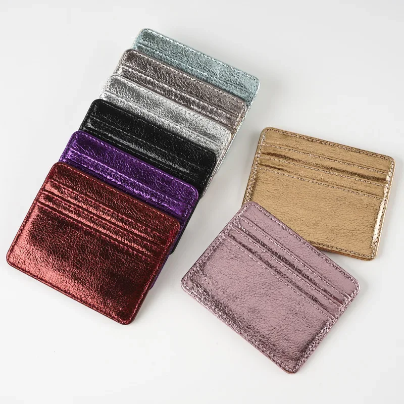 

Women Thin Card Holder Wallet Lightweight Multi-Card Holder Case Pu Leather Credit Card Money Coin Holder Purse Bag