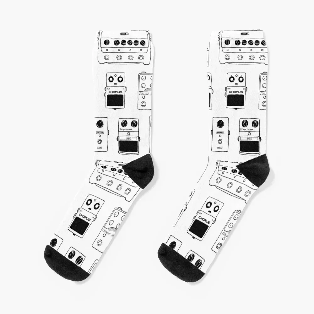 

Guitar Pedals Recording Studio Engineer Guitarist Gear Foot Effect Pedals Music Illustration Mug Sticker T-Shirt Etc... Socks