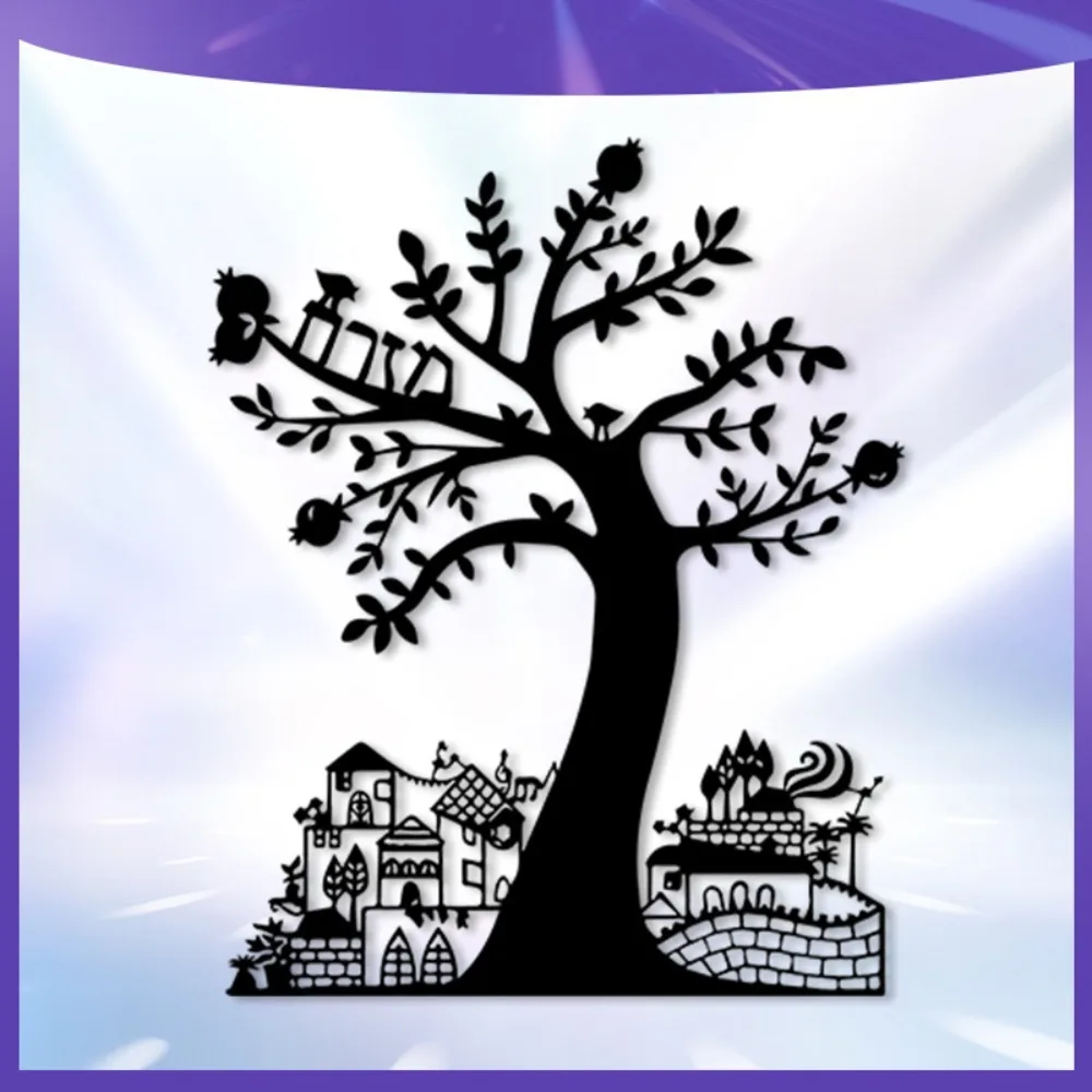 CIFbuy Pomegranate Star of David Gaming Mouse Pad Non-Slip Rubber Base Edge-Locked Laptop Desk Mat